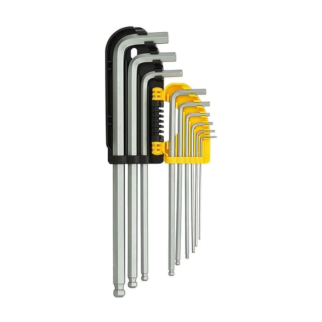 STANLEY 9 PC LONG SPHERIC-HEAD HEX KEY SET