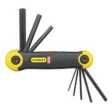 STANLEY 8 PIECE METRIC FOLDING HEX KEY SET