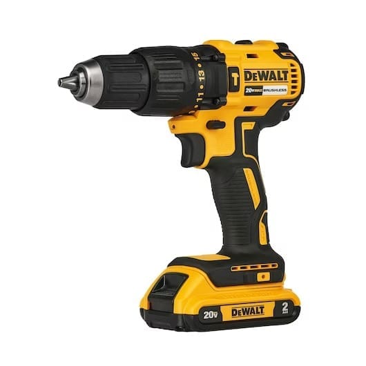 DEWALT 18V, 2Ah, कॉम्पैक्ट ब्रशलेस हैमर ड्रिल