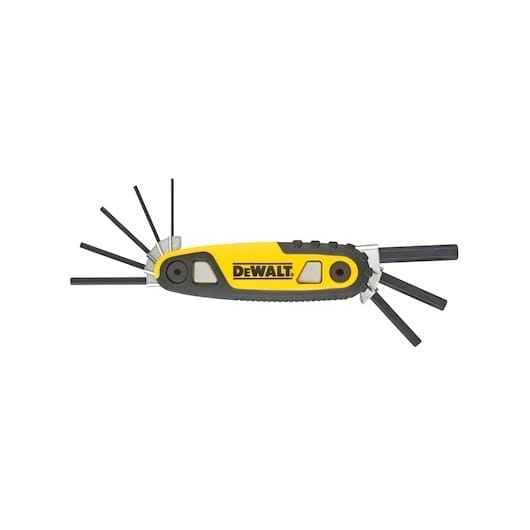 DEWALT फोल्डिंग लॉकिंग हेक्स कुंजियाँ - मीट्रिक