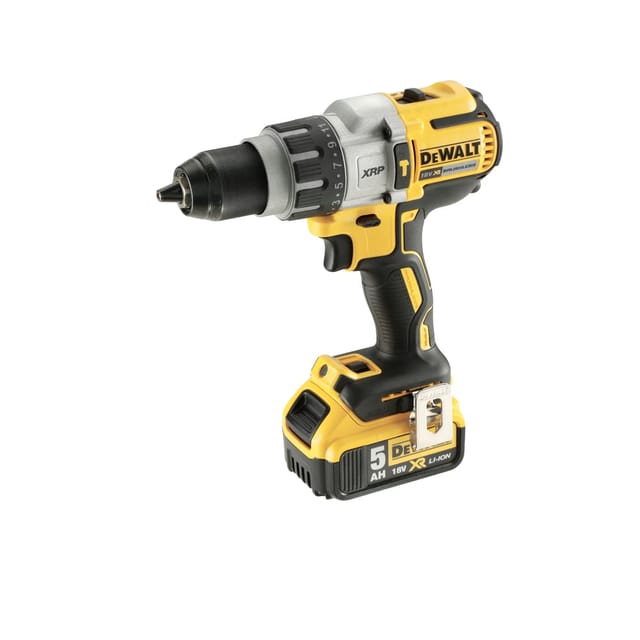 DEWALT 18V, 5.0Ah प्रीमियम हैमर ड्रिल ड्राइवर, ब्रशलेस