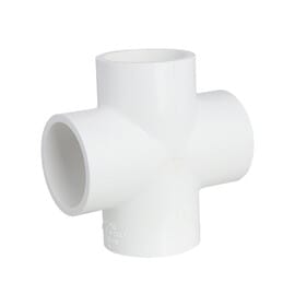 Sentini CPVC Ftngs Plain Cross Tee - 0.75 Inch (20mm) SDR 11