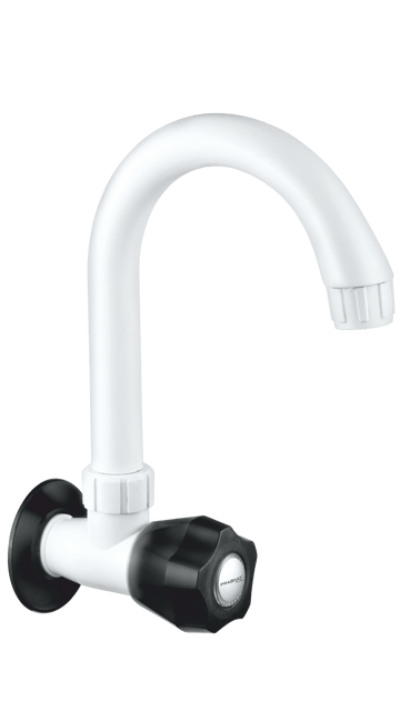 Prabhat Marvel Sink Cock (L) Spout - BLACK