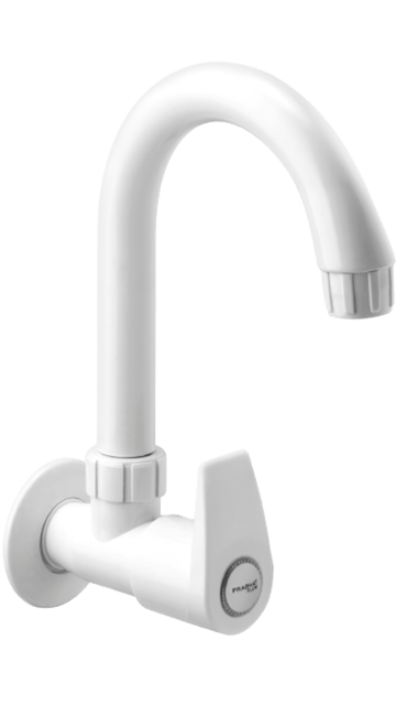 Prabhat Dove Sink Cock (L) Spout - WHITE