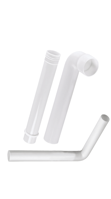 Prabhat Short L-Bend Pipe - WHITE