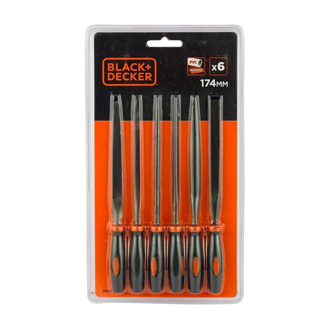 BLACK & DECKER 6 PCS NEEDLE FILE SET