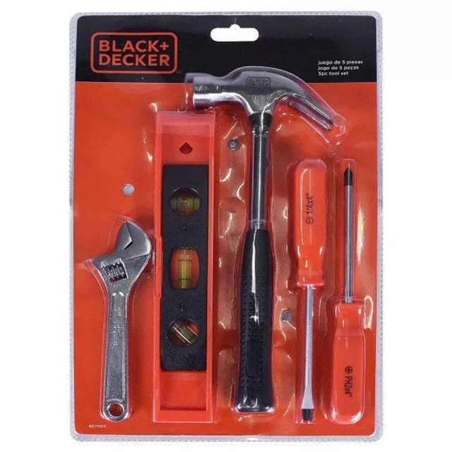 BLACK & DECKER 5 PC TOOLS KIT