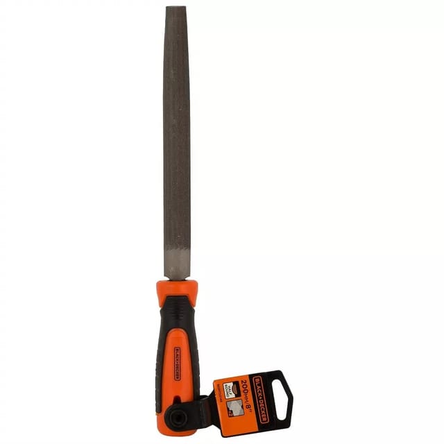 BLACK & DECKER 200MM 2ND CUT HALF ROUND FILE