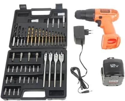 BLACK & DECKER 12V CORDLESS DRILL KIT