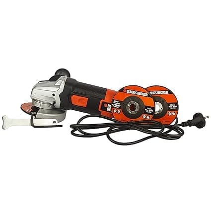 BLACK & DECKER 100MM 820W GRINDER WITH GRINDING WHEEL