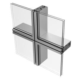 Alcove Aluminium D&W System, AluK 40N RAL 9005