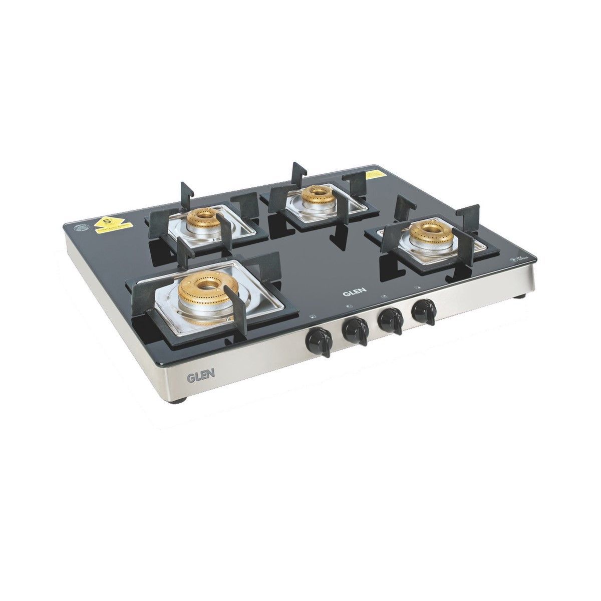 GLEN Built In Hob 1073 SQ HT Double Brass TR