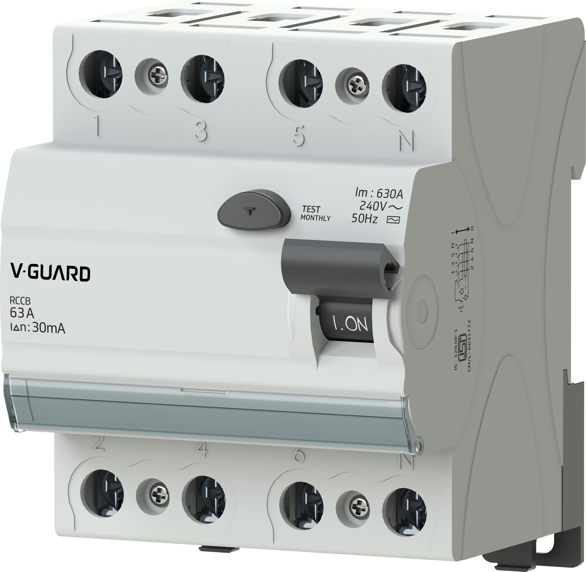 Vguard RCCB 25A FP 300mA INVIDIA