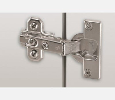 Hettich Intermat 2333-T42 Auto Clos. Slideon(half overlay Conc. Hinge)9.5 Crank & Mt. Plate 95 Deg.