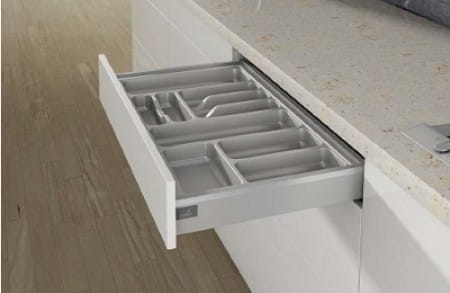 Hettich Orgatray Width 601-700 Mm, Depth 441- 520 Mm, Silver Finish