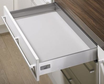 Hettich Innotech-470 Mm Full Extension Silent Drawer System, Height 70 Mm- 50 Kg (Silver)