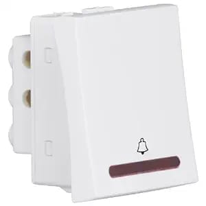 Havells 10 Ax Bell Push Switch With Indicator, AHFSBIB101