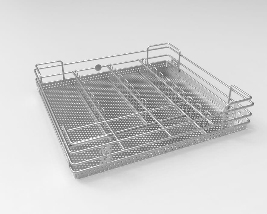 Godrej Perforated Cutlery Basket SS 304 520 X 485 X 100 mm