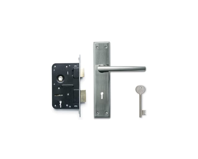 Godrej 200 mm Door Handle set with Lock Body 2C, 8428