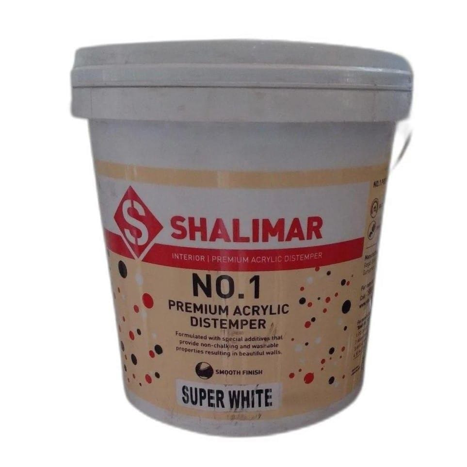 Shalimar No.1 Premium Acrylic Distemper 20 Kg. White