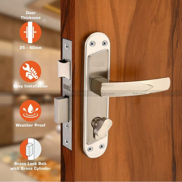 DUKE Mortice Door Lock Set 1001 SS CY