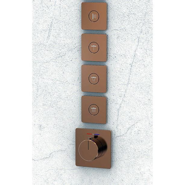 Grotto 4 Way Thermostatic Smart Control Trim Set, GR-72060-4-RG