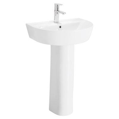 Grotto Full Pedestal Wall Hung Basin, GR-31060-BL