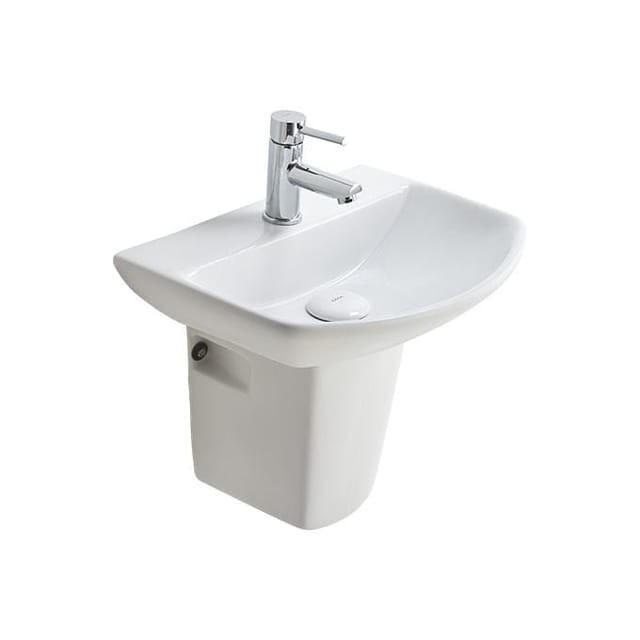 Cera CANBERRA L WALL HUNG WASH BASIN SNOW WHI