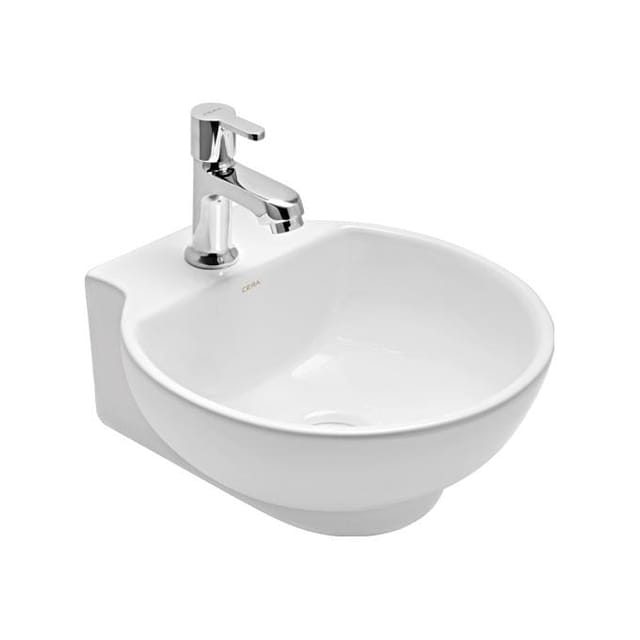 Cera CHATTER WALL HUNG WASH BASIN SNOW WHITE