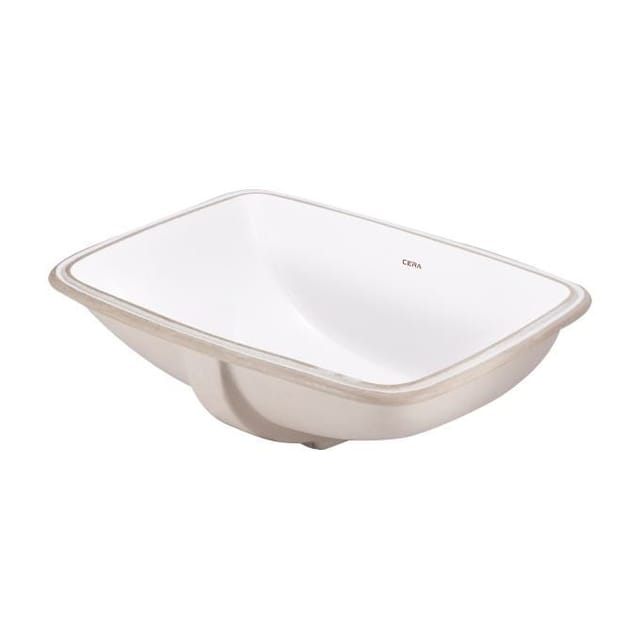 Cera CAMRY COUNTER WASH BASIN SNOW WHITE