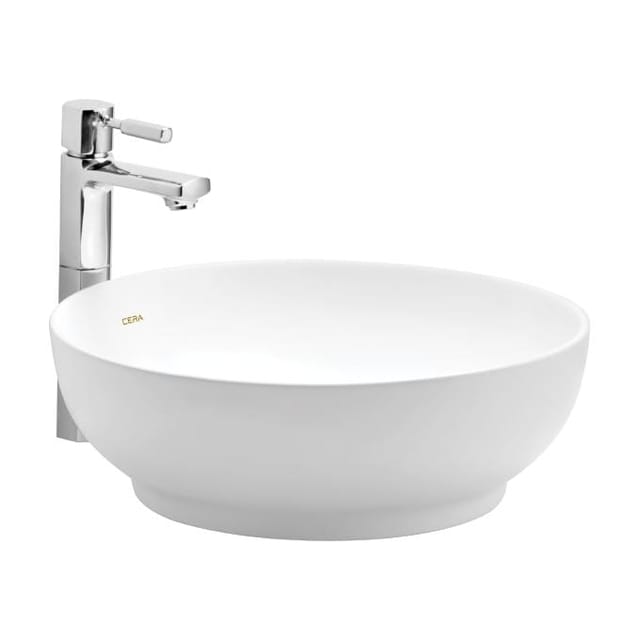 Cera COYAL TABLE TOP WASH BASIN SNOW WHITE