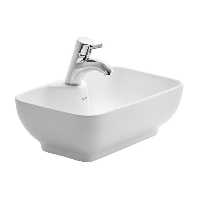 Cera CORBA TABLE TOP WASH BASIN SNOW WHITE