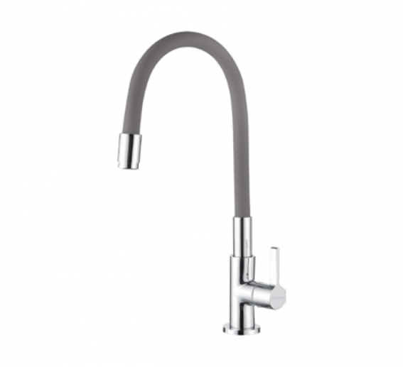 Hindware Sink Cock With Flexible Spout (Grey)