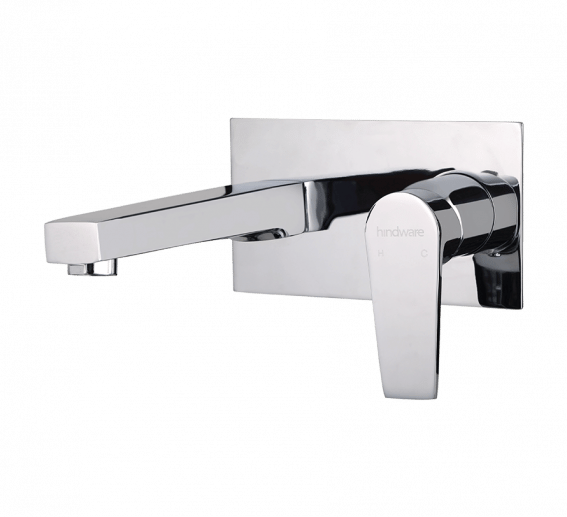 Hindware Element Exposed Part Kit of Single Lever Wall Mounted Basin Mixer with 200 mm Spout