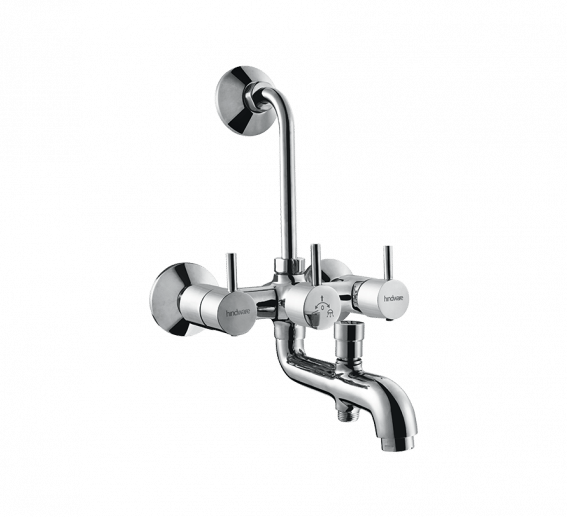 Hindware Flora Wall Mixer 3 In 1 System With Provision For Hand Shower And Overhead Shower