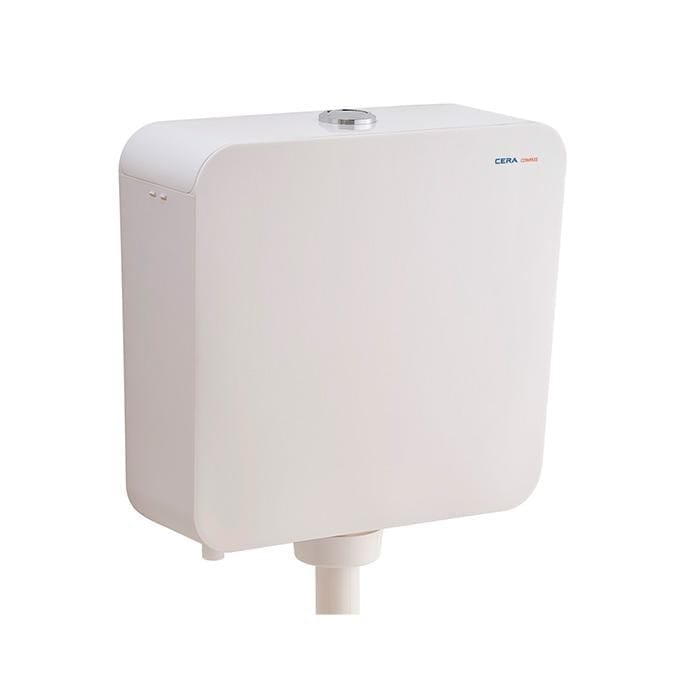 Cera COMPASS SINGLE FLUSH CISTERN SNOW WHITE