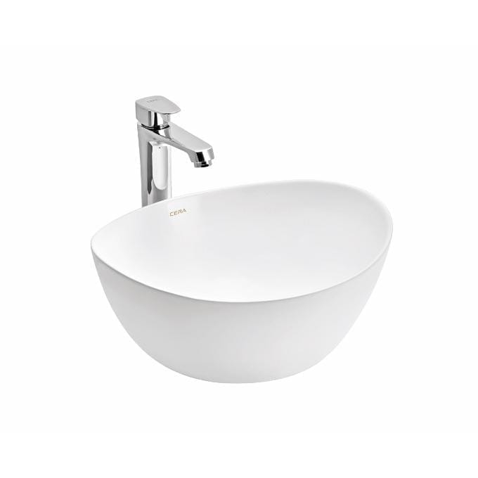 Cera CLOISTER SLIM TABLE TOP WASH BASIN SN WH